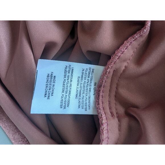 NWT Jenny Yoo Ryland V-Neck Open-Back Stretch Velvet Gown Sz 16 Rose #1B503 - Picture 10 of 11